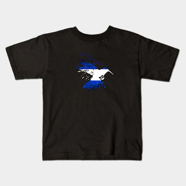 El Salvador, Sivar, SA, Nayib, Bukele, Nayib Bukele, Presidente, Salvadoreños, Salvadorian, escudo, Coat of arms, flor de izote, emblemas, Bandera, cipote, Salvadorian Swag Kids T-Shirt by Osmin-Laura